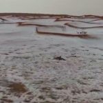 Incredibile in Arabia Saudita, una rarissima neve imbianca il deserto a inizio Aprile [FOTO e VIDEO]