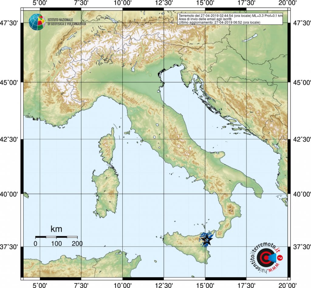 terremoto oggi catania linguaglossa