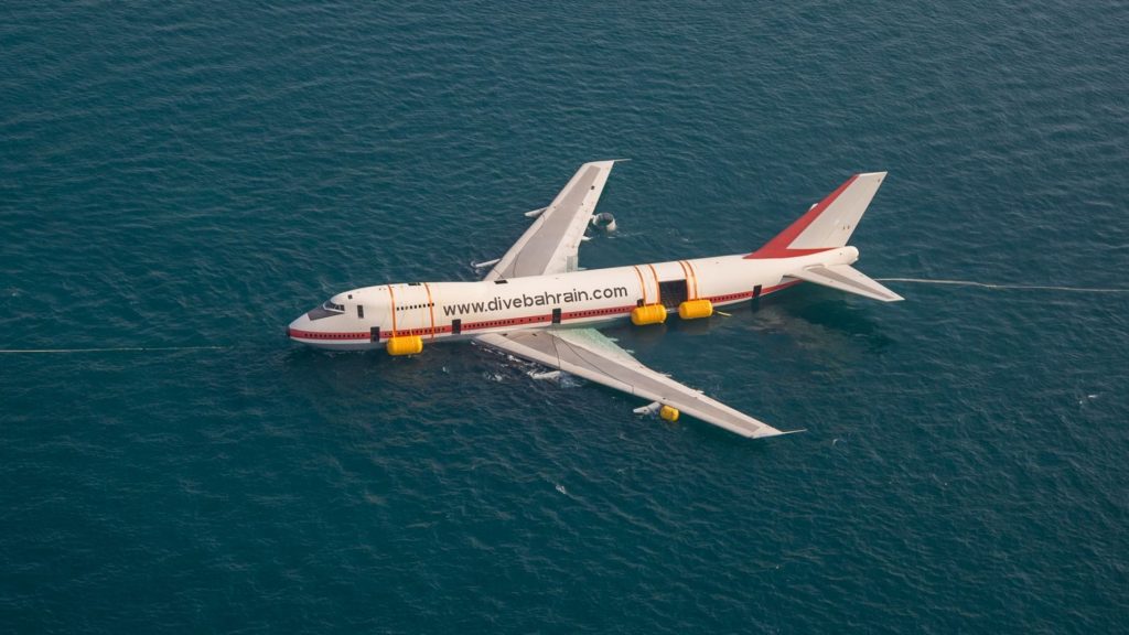 aereo affondato turismo