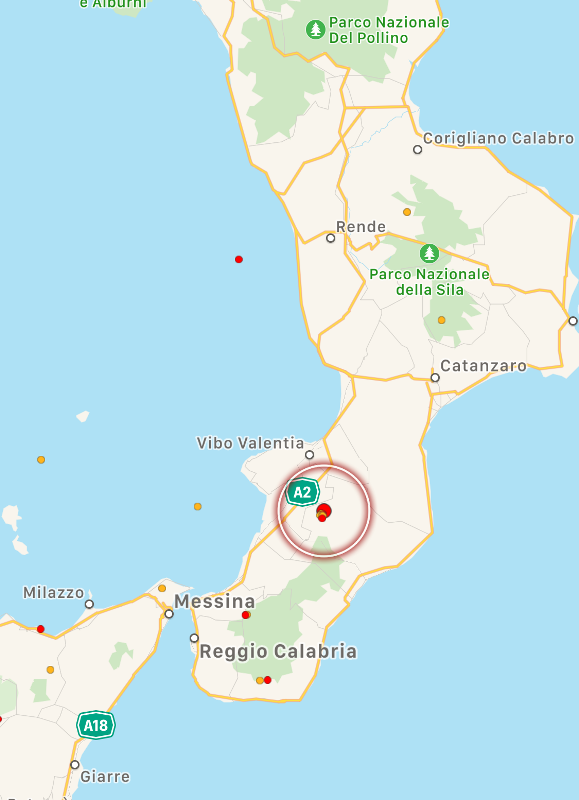 terremoto calabria oggi