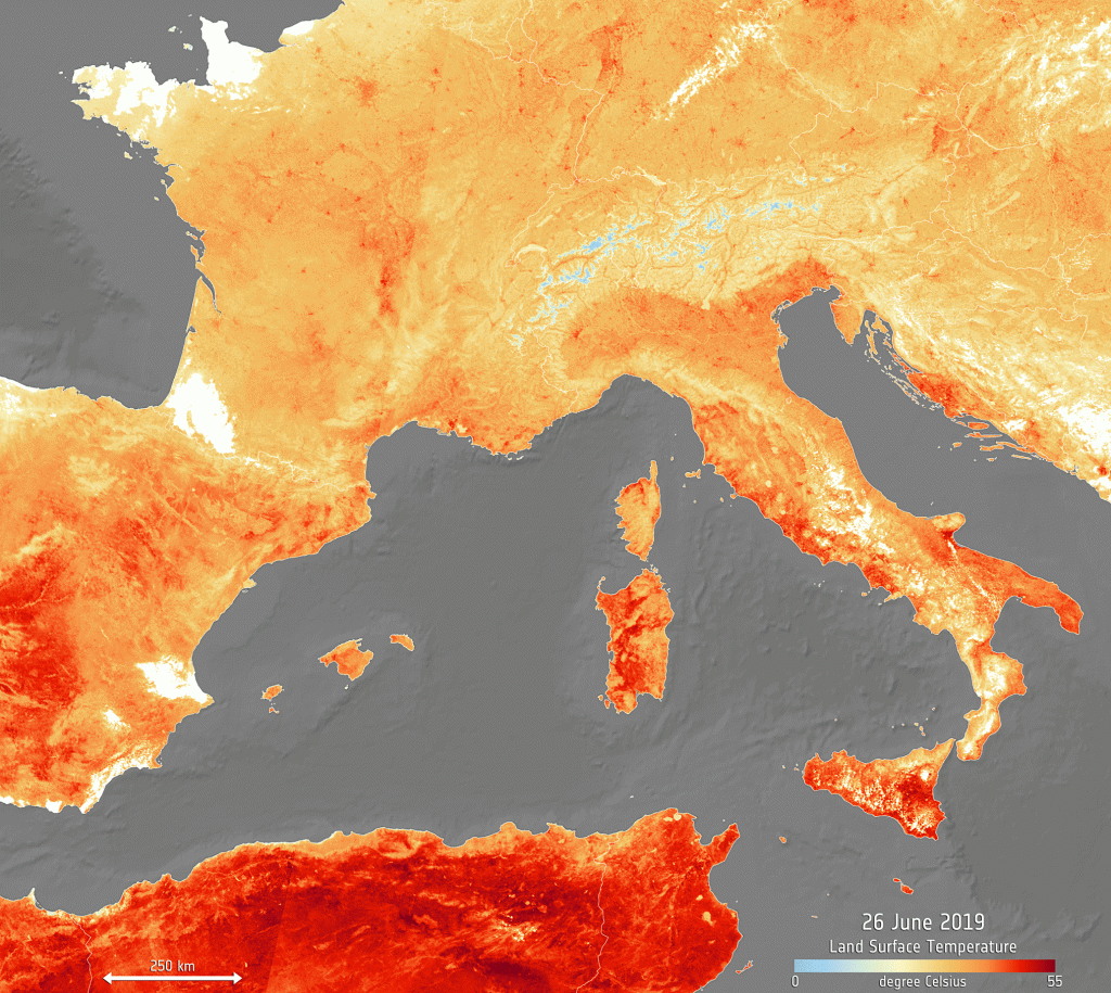 ondata caldo