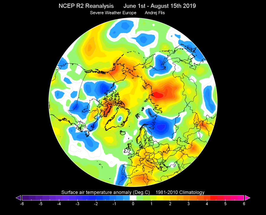 anomalia temperatura artico