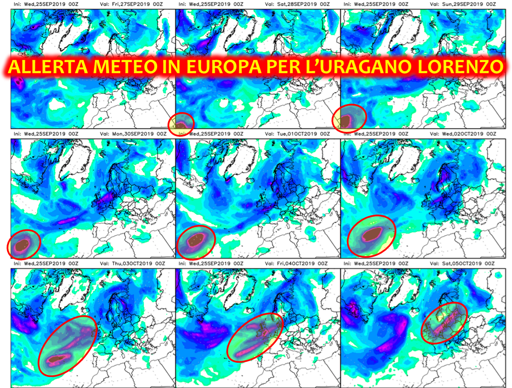 allerta meteo uragano lorenzo europa