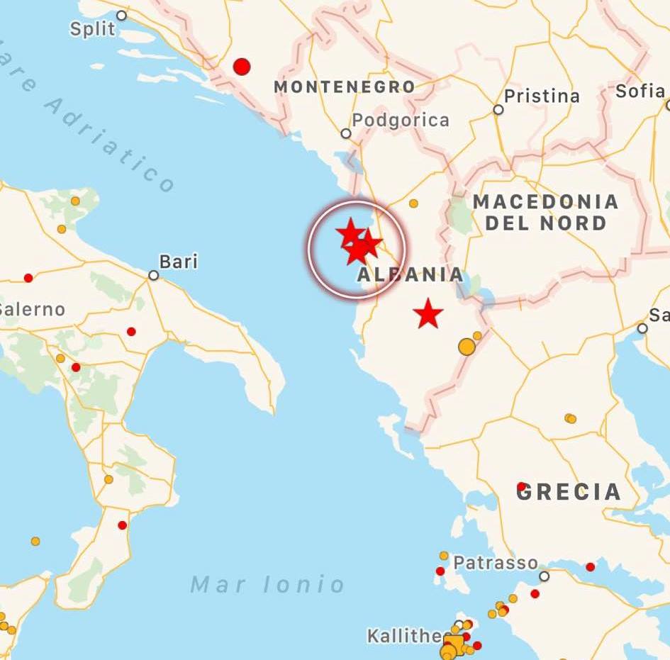 terremoto albania