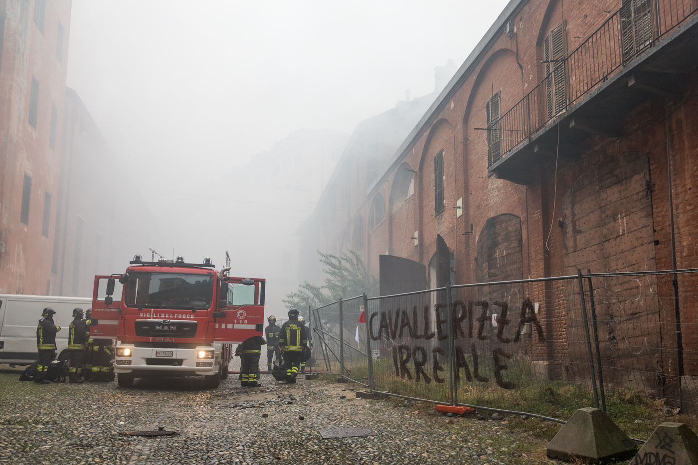 incendio cavallerizza torino