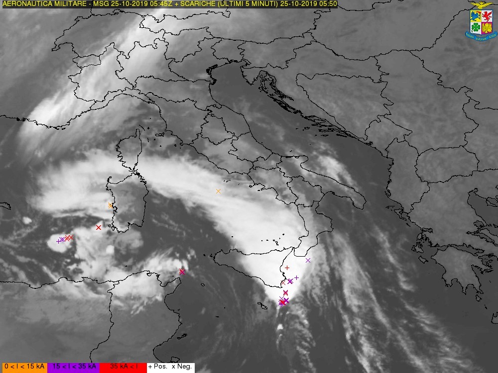 maltempo sud italia 25 ottobre 2019