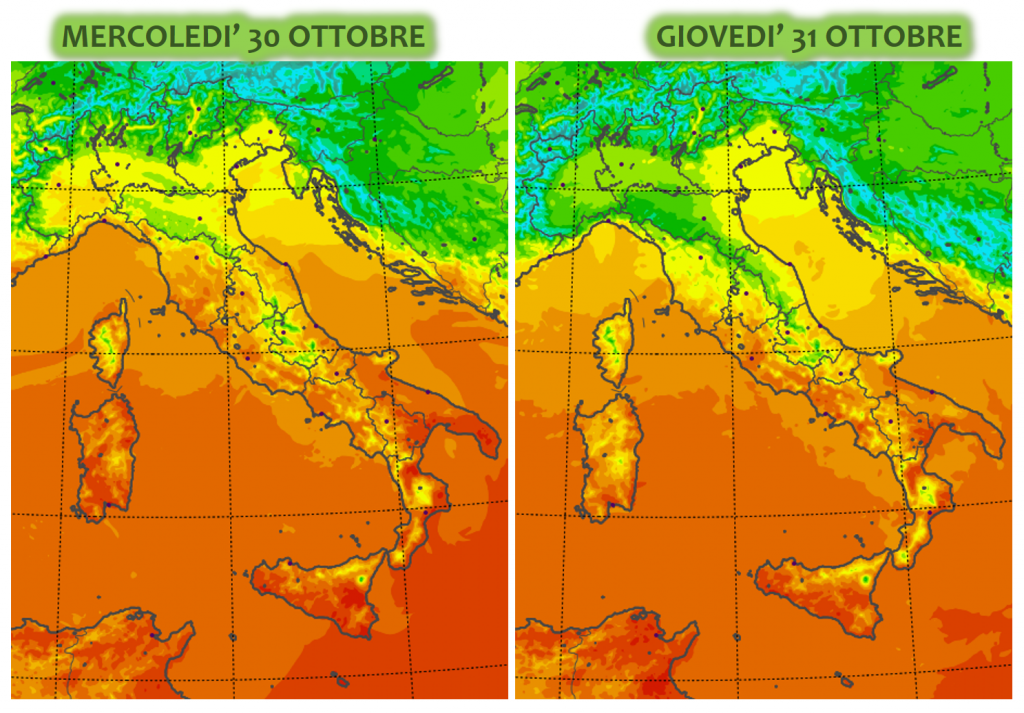 meteo italia freddo ottobre 2019