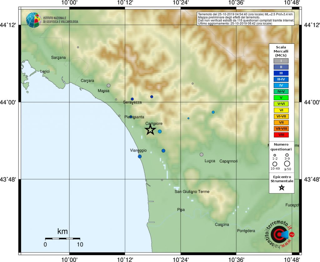 terremoto camaiore lucca