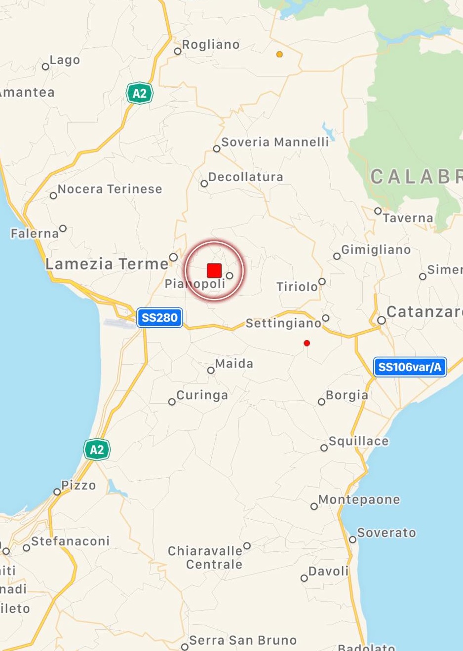 terremoto catanzaro calabria oggi