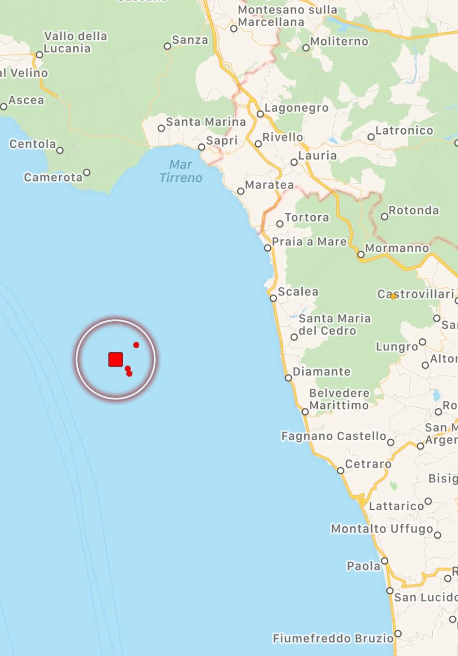 terremoto oggi calabria cosenza