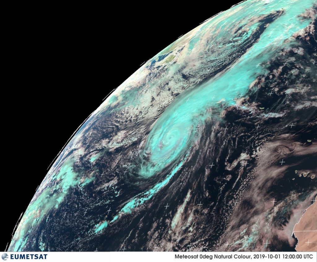 uragano lorenzo azzorre 1 ottobre 2019