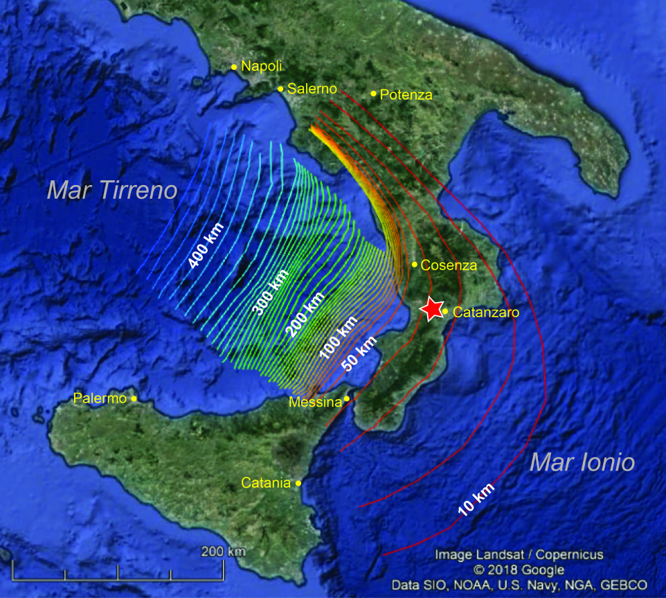 zona di subduzione dell’Arco Calabro