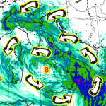 Allerta Meteo, il ciclone si sposta sempre più a Sud nel Tirreno: altre 36 ore di forte maltempo, allarme anche per Lunedì