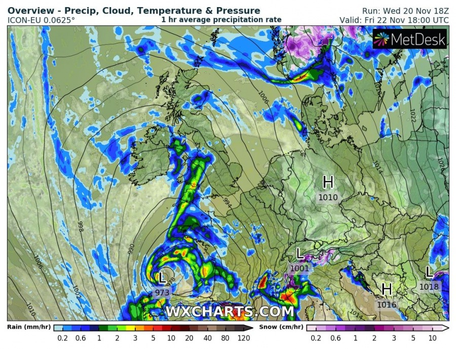 Allerta Meteo Intenso Ciclone Nel Golfo Di Biscaglia Forti Piogge E