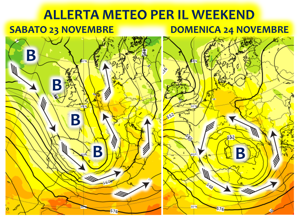 allerta meteo italia ciclone mediterraneo 24 novembre 2019