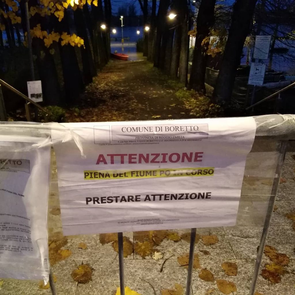 fiume po piena 27 novembre 2019