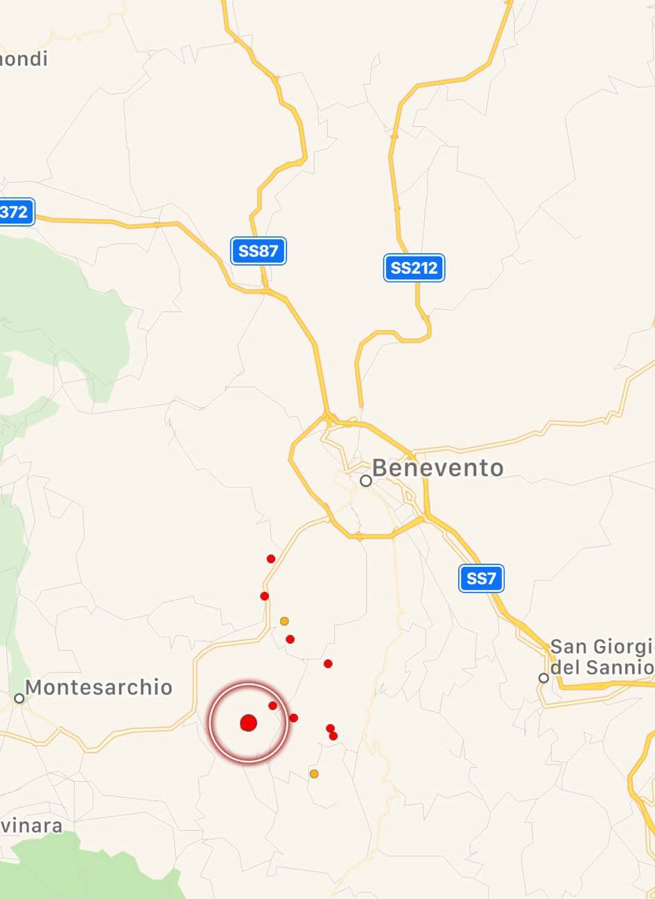 terremoto benevento