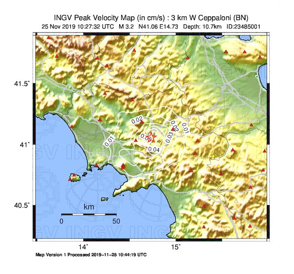 terremoto benevento