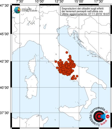 terremoto centro italia lazio abruzzo