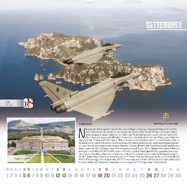 CALENDARIO AM 2020: DODICI MESI PER VEDERE L'ITALIA DALL'ALTO - Aeronautica  Militare