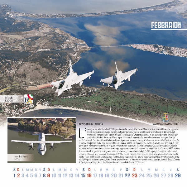 Presentato il calendario dell'AERONAUTICA