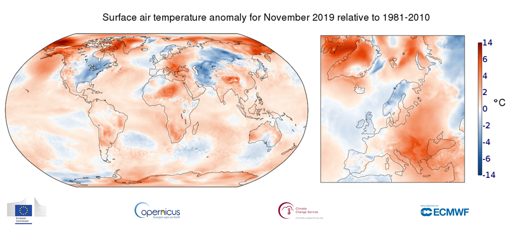 temperature novembre 2019