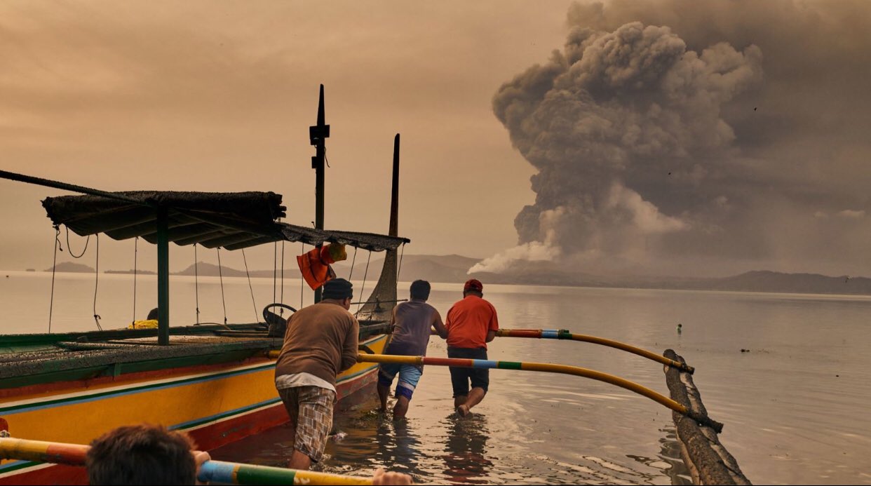 Eruzione Vulcano Taal Filippine