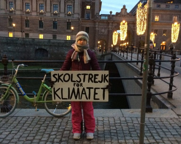 sciopero clima Greta Thunberg