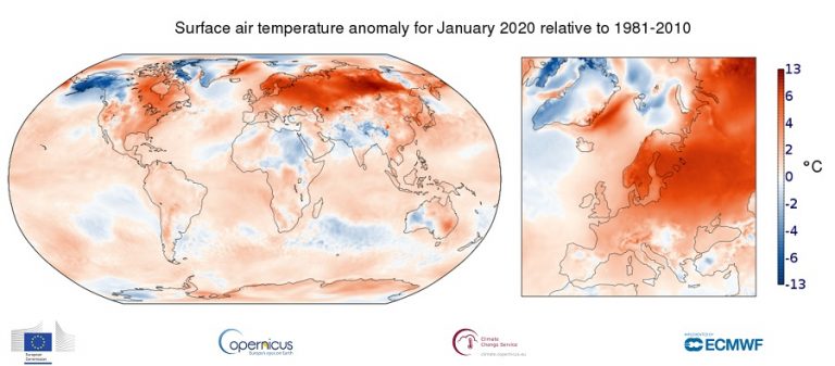 Copernicus gennaio 2020