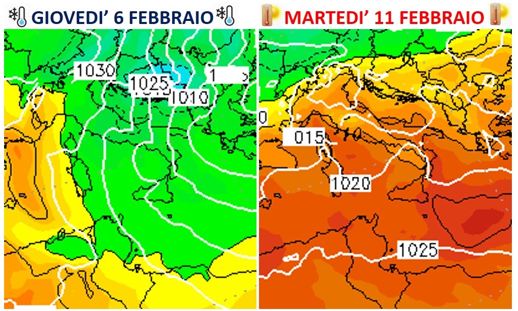 previsioni meteo sbalzi termici febbraio 2020