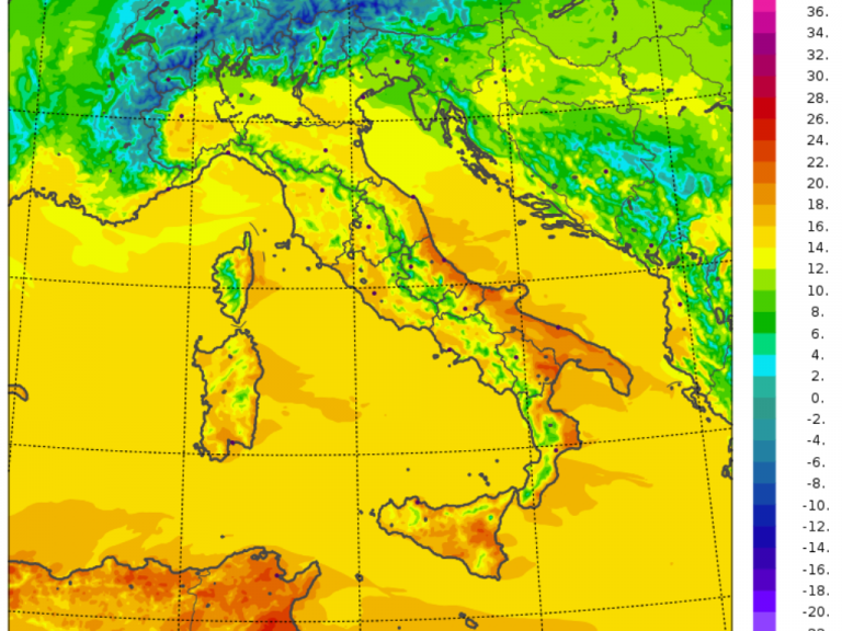 temperature massime italia 11 febbraio 2020 modello Moloch - CNR ISAC