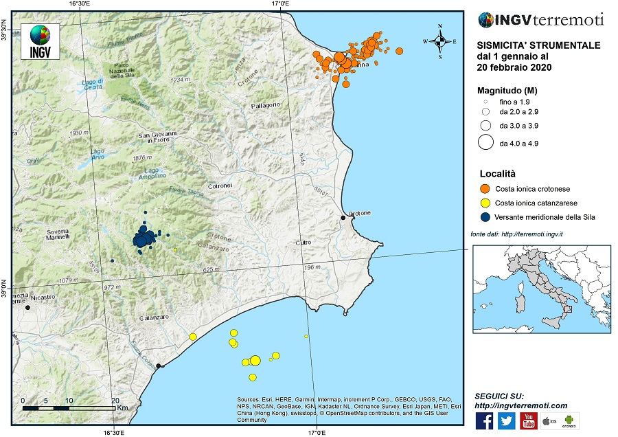 terremoto calabria strumentale