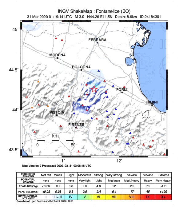 terremoto oggi bologna