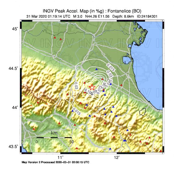 terremoto oggi bologna