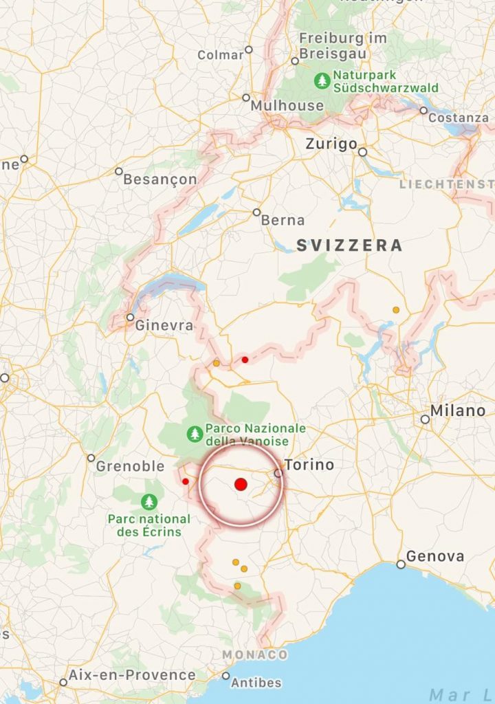 terremoto oggi piemonte torino cuneo