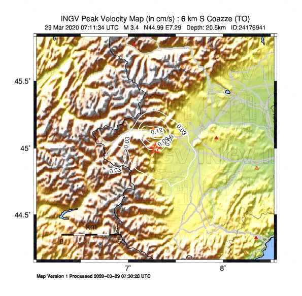 terremoto torino piemonte oggi