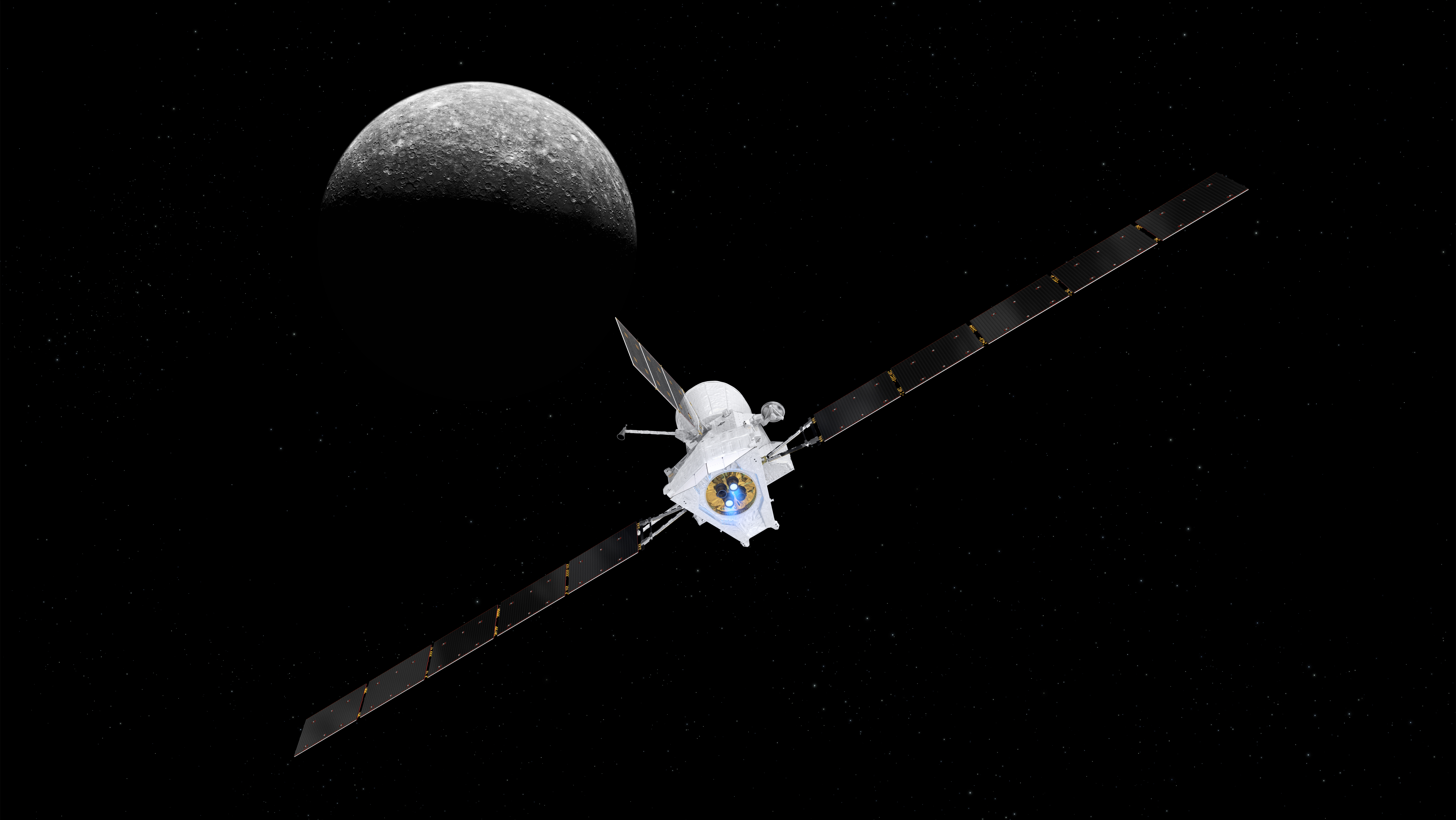 Полет на меркурий. Меркурий BEPICOLOMBO. BEPICOLOMBO космический аппарат. Космический зонд Бепи Коломбо. БЕПИКОЛОМБО снимки Меркурий.