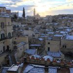 Maltempo: nevica in Basilicata, imbiancati anche i Sassi di Matera [FOTO]