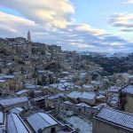 Maltempo: nevica in Basilicata, imbiancati anche i Sassi di Matera [FOTO]