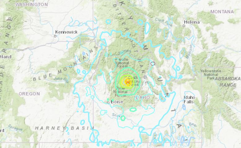 terremoto idaho