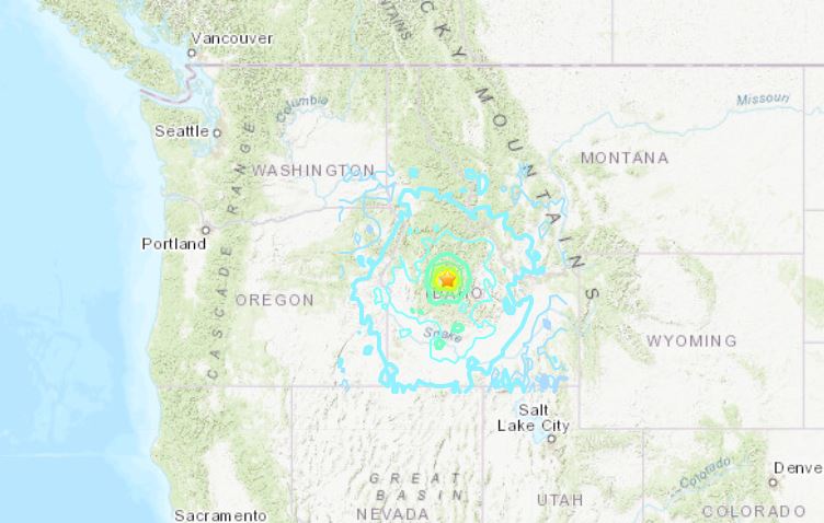 terremoto idaho