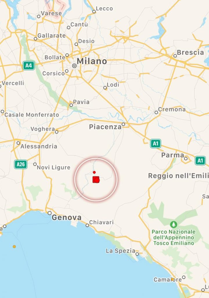 terremoto liguria emilia romagna lombardia