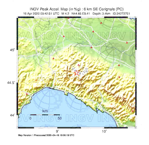 terremoto oggi liguria emilia romagna lombardia