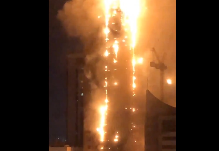 incendio grattacielo Emirati