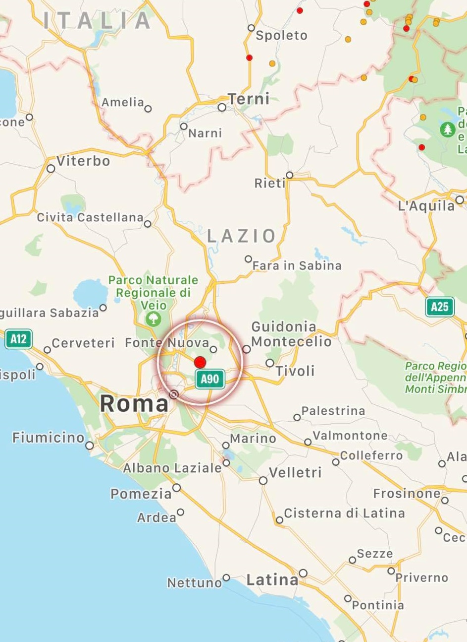 terremoto oggi roma