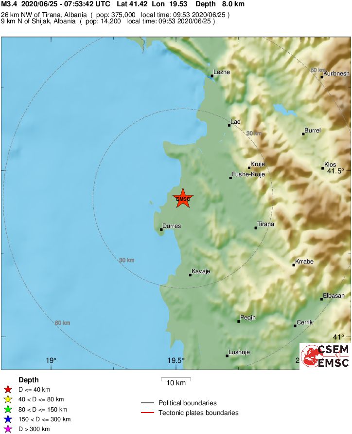 terremoto albania