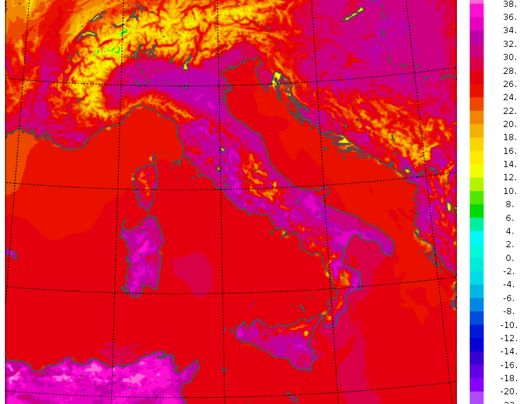 meteo italia 28 luglio 2020