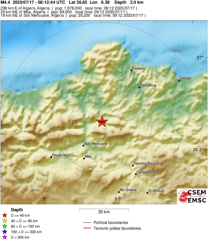 terremoto algeria