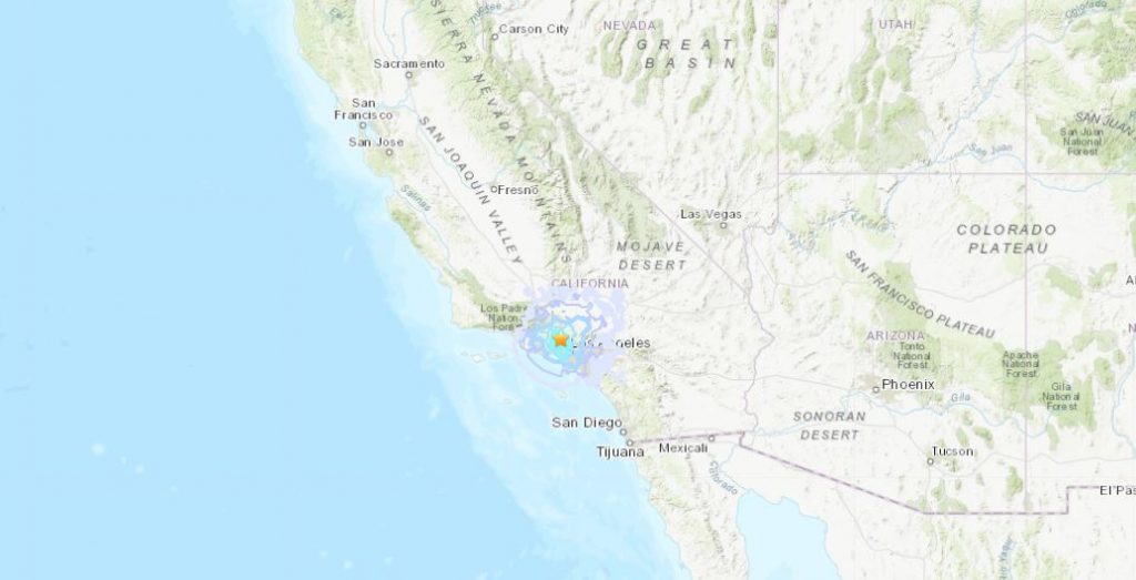 terremoto california los angeles