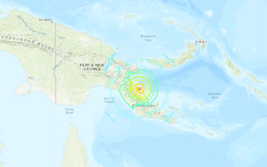 terremoto papua nuova guinea